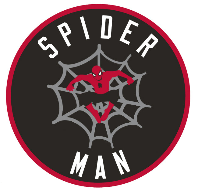 Toronto Raptors Spiderman logo iron on transfers